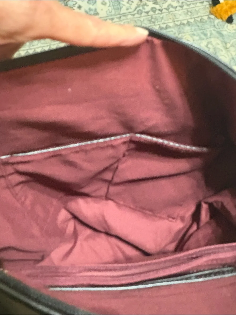 Black Pleather Backpack